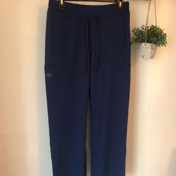 Dickies Dynamix Women Scrub Pants Navy PETITE - Picture 2 of 13